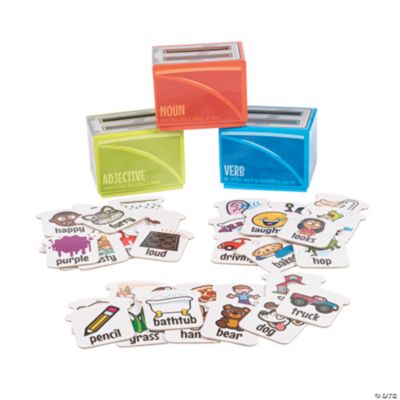 Nouns, Verbs & Adjectives Sorting Boxes