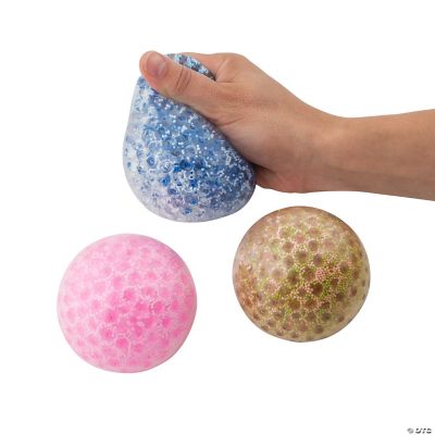 Confetti Gel Bead Squeeze Balls - 12 Pc.