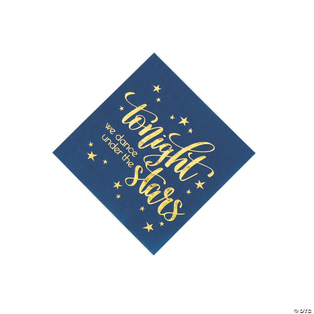 50 Pc 5 Bulk Dance Under the Stars Beverage Napkins