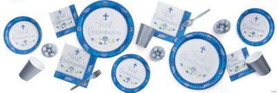 Blue 1st Communion Party Supplies