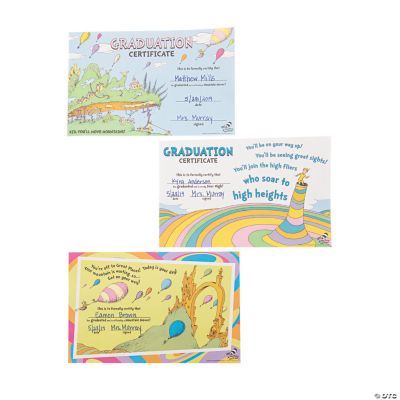 Dr. Seuss™ Graduation Certificates | Oriental Trading