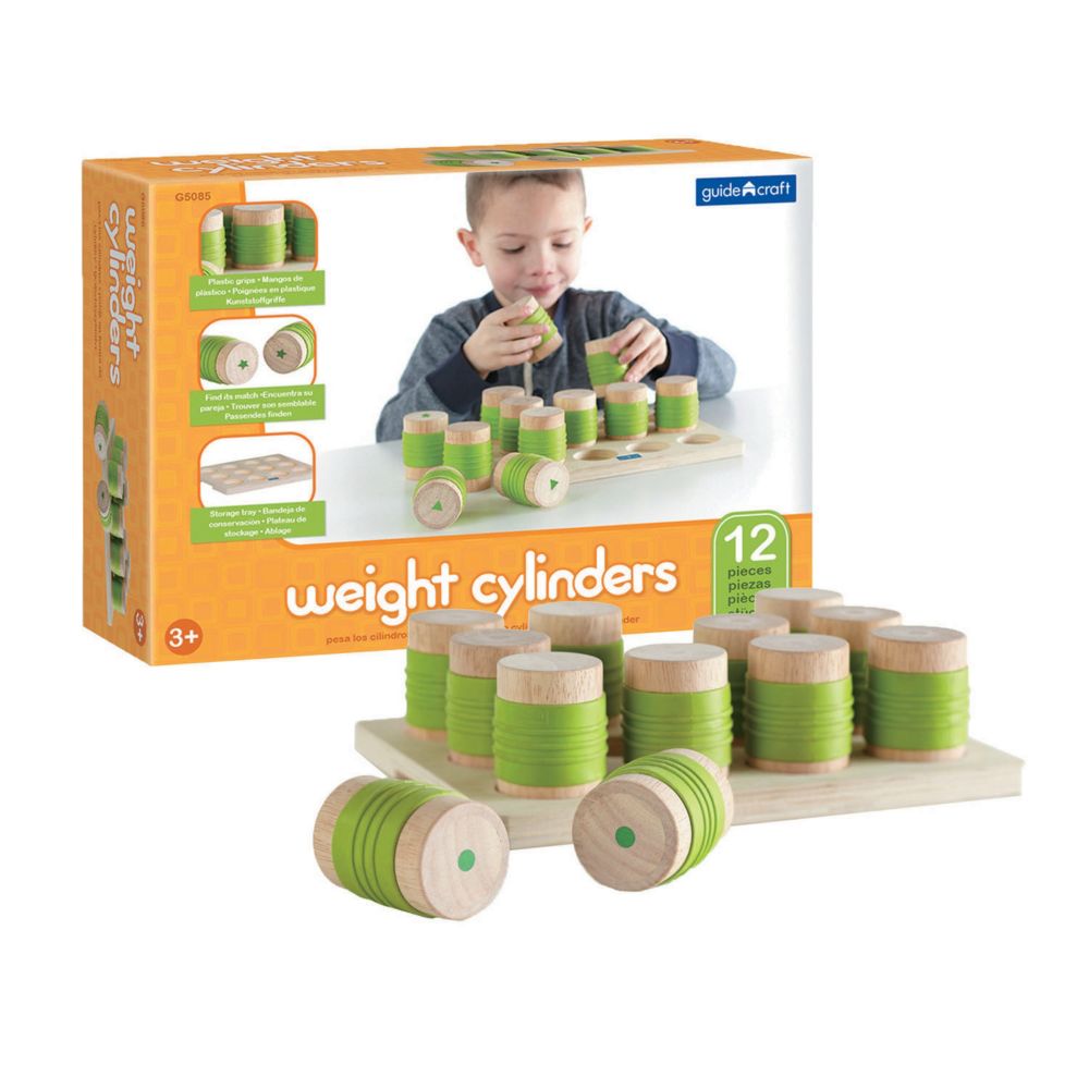 Guidecraft Weight Cylinders Matching Game From MindWare