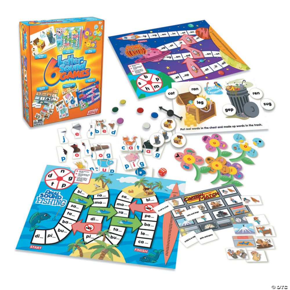 Junior Learning 6 Letter Sound Games From MindWare
