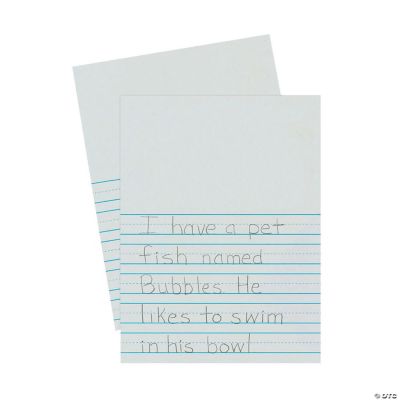 Newsprint Handwriting Paper White, 5 Pack Oriental Trading