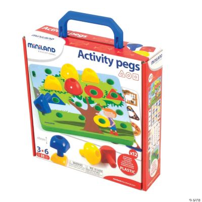 Miniland Educational Miniland Activity Pegs, 30 Pieces Oriental Trading