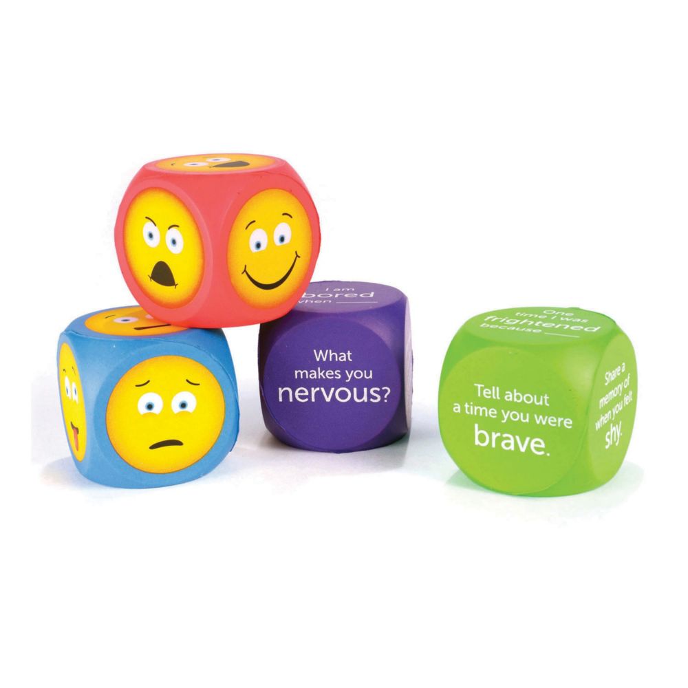Soft Foam Emoji Cubes: 4 Per Pack, Set of 2 Packs From MindWare