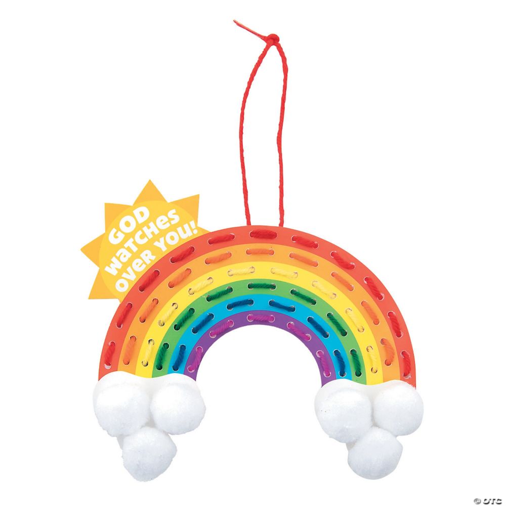 God Watches Over You Rainbow Lacing Craft Kit - Makes 12