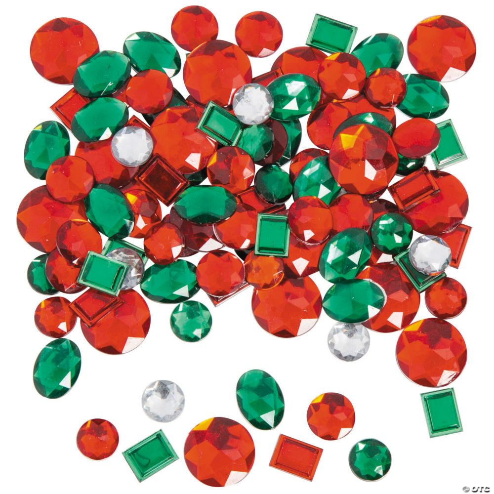 100 Pc Bulk Christmas Jewel Assortment