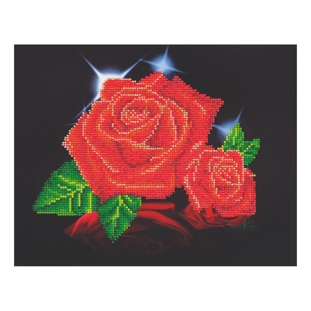 Diamond Dotz-Red Rose Sparkle From MindWare