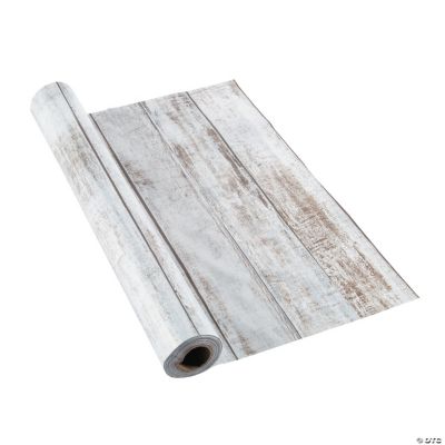 Shiplap Plastic Tablecloth Roll Oriental Trading