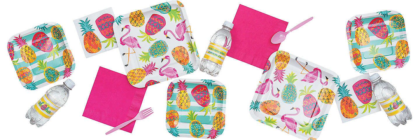 Little Pineapple Tropical Baby Shower Supplies
