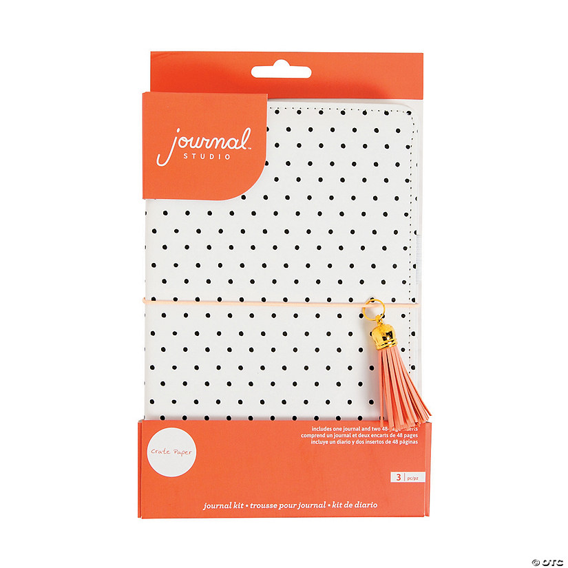 American Crafts™ Small Black & White Dots Journal Kit - 3 Pc.