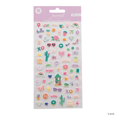 American Crafts™ Good Vibes Puffy Mini Journal Stickers - Discontinued