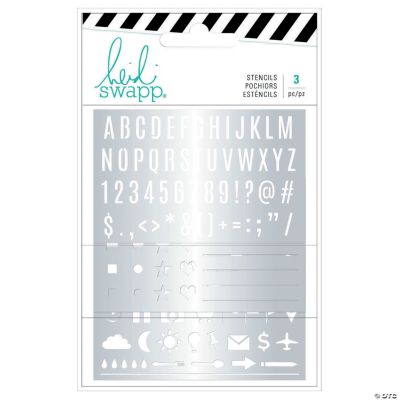 American Crafts Heidi Swapp Schablonen-Buchstaben | 100-teiliges Mega Pack In Rot | Für Leuchtpulte