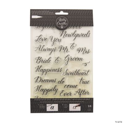 American Crafts Kelly: Set Di 12 Timbri Trasparenti Con Citazioni Per Scrapbooking E Card Making - 2