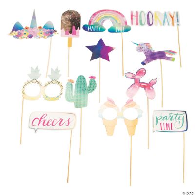 Hooray It’s Your Birthday Photo Stick Props - 12 Pc.