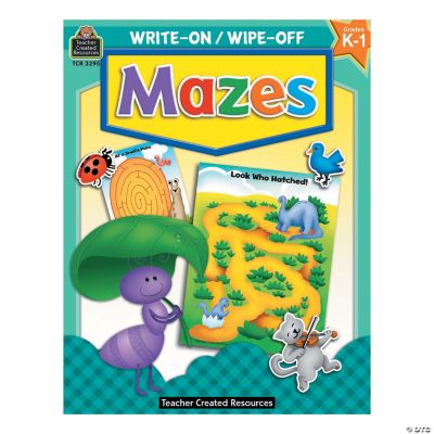 Write On, Wipe Off Mazes Book | Oriental Trading