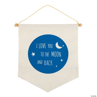 I Love You To the Moon Canvas Sign - Discontinued
