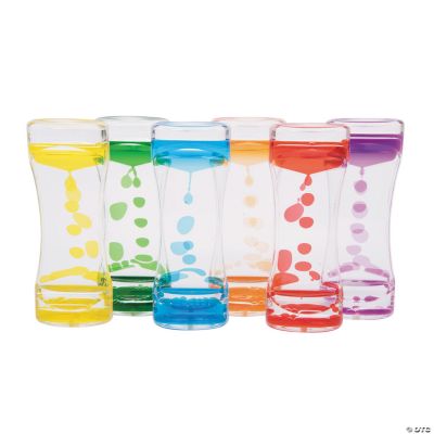 Sensory Rainbow Liquid Timer Educational 6 Pieces Ebay
