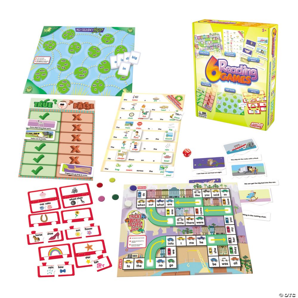 6 Pc Reading Games