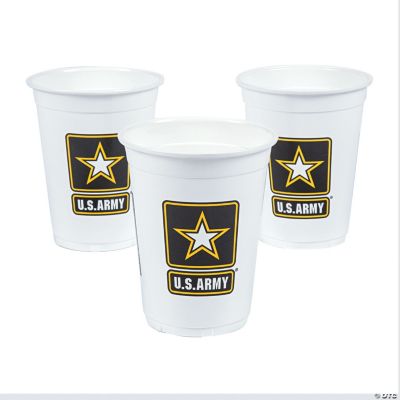 U.S. Army® Disposable Plastic Cups 12 Ct. Oriental Trading