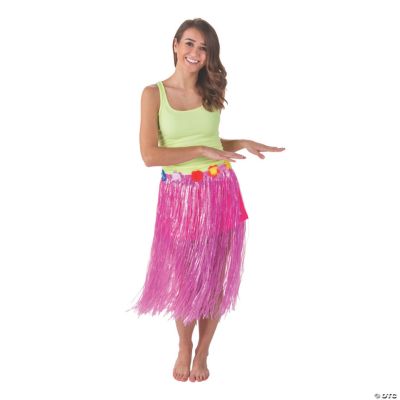 jAc Costume Set Hawaiian Grass Skirt With Coconut  