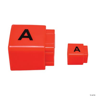 Jumbo Alphabet Unifix Cubes 30 Pc Oriental Trading