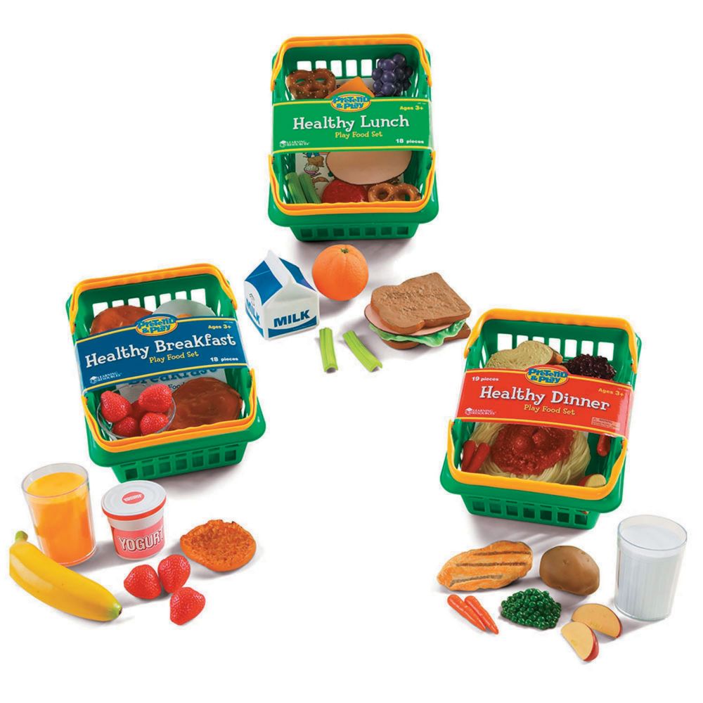 Learning Resources Play Set Healthy Foods Set Of 55 Bundle From MindWare