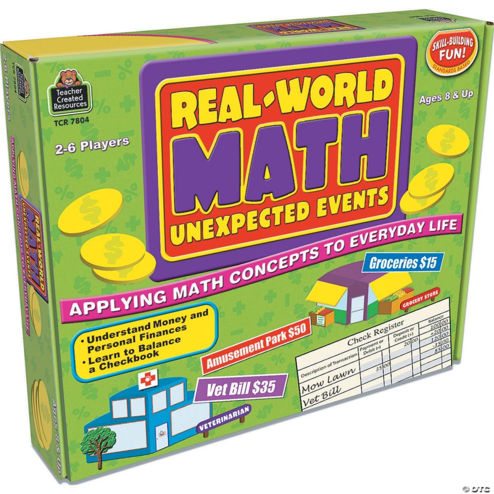 Real World Math Unexpected Events  Game From MindWare