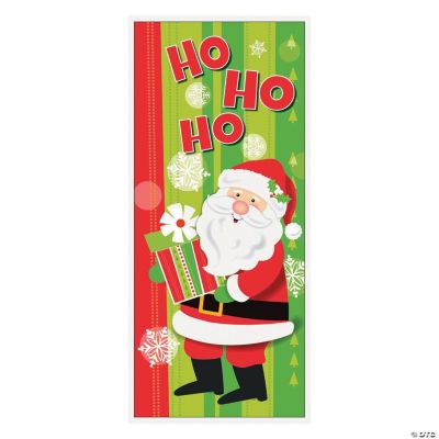 Jolly Santa Christmas Plastic Door Cover