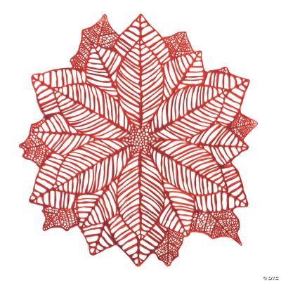Poinsettia Placemat Oriental Trading