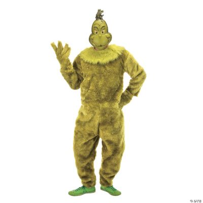 Men's Dr. Seuss™ The Grinch Deluxe Jumpsuit Costume - Large/Extra Large |  Oriental Trading