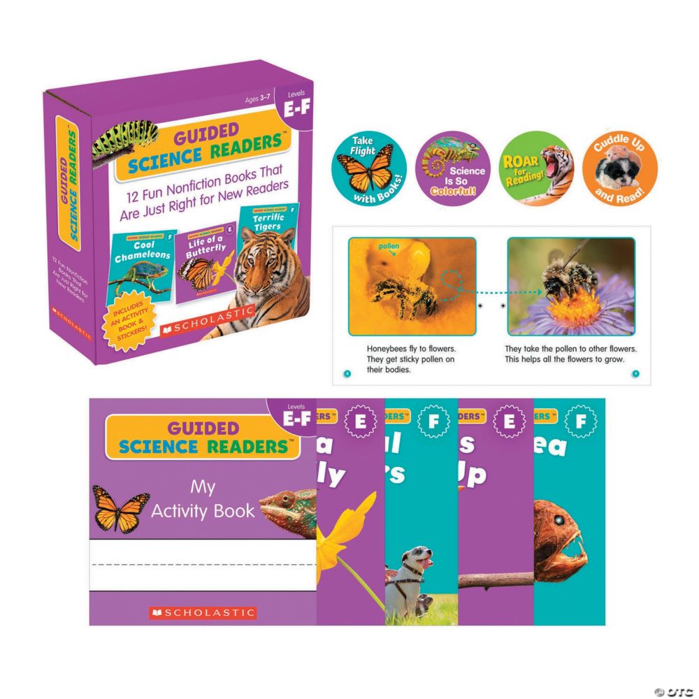 Scholastic Guided Science Readers Parent Pack - Levels E-F, 12 Books