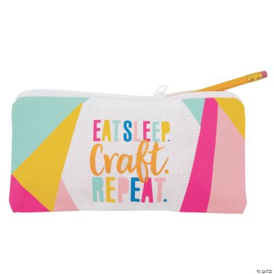 Crafty Canvas Pencil Case Oriental Trading