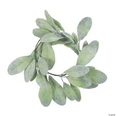 Lamb’s Ear Candle Wreath Ring Oriental Trading