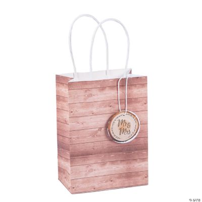Small Rustic Wedding Gift Bags with Tag Oriental Trading