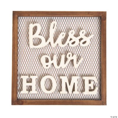 Bless Our Home Board Sign | Oriental Trading