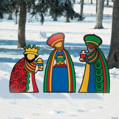 Three Wise Men Outdoor Yard Stakes