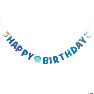 Free Free 296 Mermaid Birthday Banner Svg SVG PNG EPS DXF File