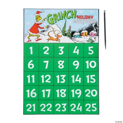 Dr. Seuss™ The Grinch Scratch ’N Reveal Advent Calendars 12 Pc