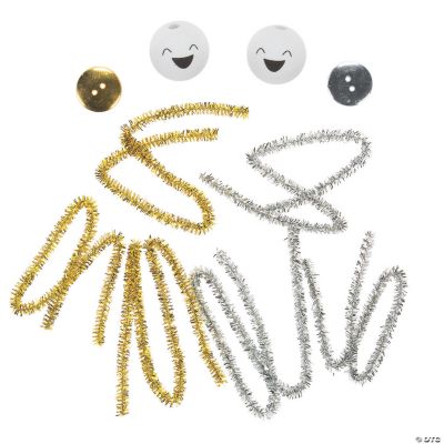 Chenille Stem Angel Ornament Craft Kit Craft Kits 12 Pieces eBay