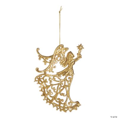 Gold Glitter Angel Ornaments | Oriental Trading