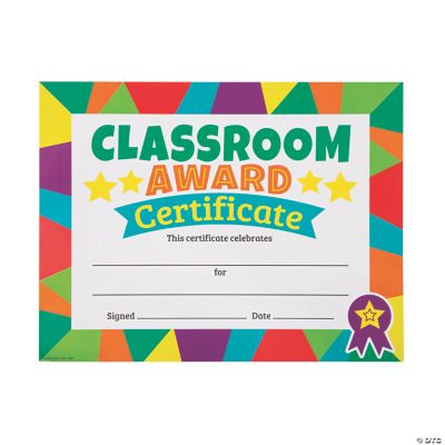 Classroom Award Certificates | Oriental Trading