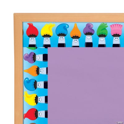 Colortime Paintbrushes Bulletin Board Borders Educational 11 Pieces