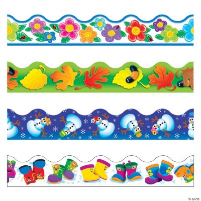 Terrific Trimmers® Four Seasons Bulletin Board Borders Variety Pack