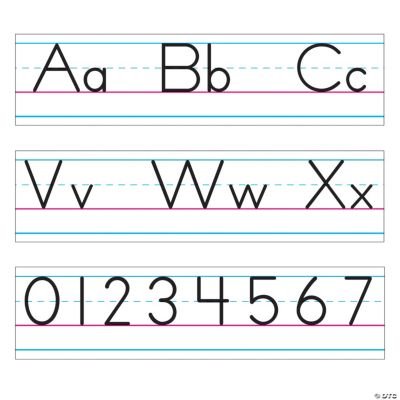 Zaner-Bloser Manuscript Alphabet Bulletin Board Set | Oriental Trading