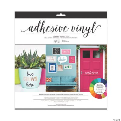 American Crafts ® Bright Solid Vinyl Adhesive Sheets Discontinued