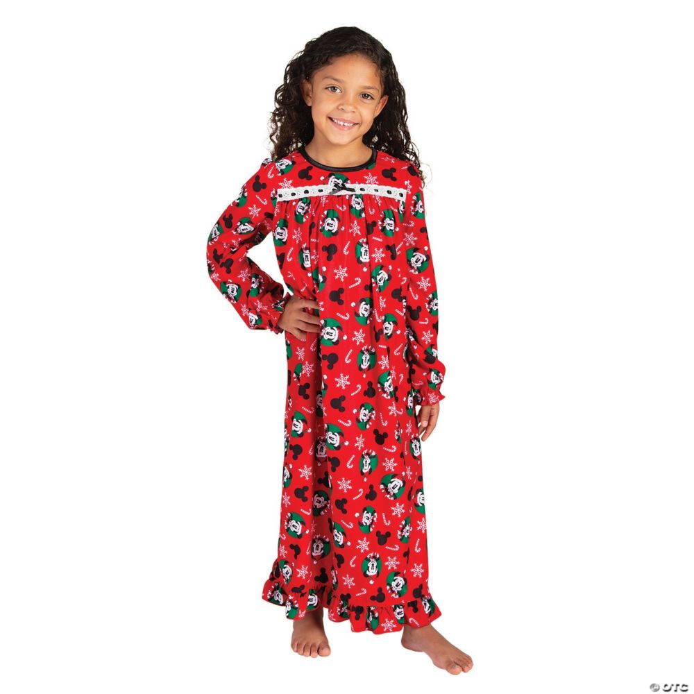 Toddler Girl’s Mickey Mouse Festive Christmas Pajamas - 4T