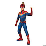 Girl's Economy Captain Marvel™ Hero Costume