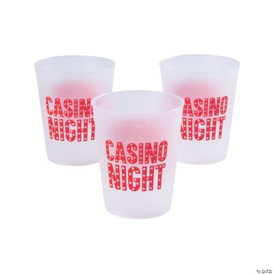 Casino Night Frosted Plastic Cups Discontinued